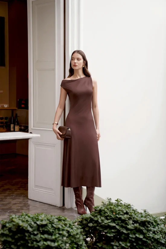 Vestido Sira Marrón